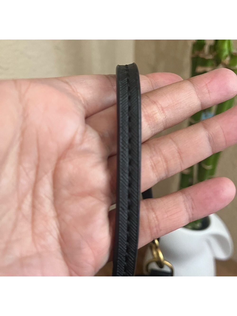TORY BURCH SCOUT SMALL BLACK NYLON DRAWSTRING BUCKET - Picture 7 of 13